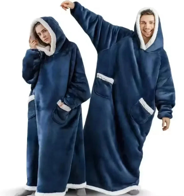 Oversized Fleece Wearable Blanket Hoodie