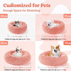 Plush Donut Bed for Cats & Small Dogs