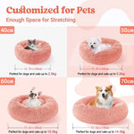 Plush Donut Bed for Cats & Small Dogs