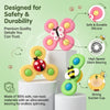 Suction Cup Windmill Cat Toy Set - Spinning Interactive Insect Teasers