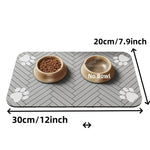 Absorbent Rubber Backing Pet Feeding Mat