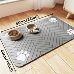 Absorbent Rubber Backing Pet Feeding Mat