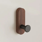Self Adhesive Walnut Wood Wall Hook