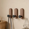 Self Adhesive Walnut Wood Wall Hook
