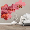 3-D Hexagon Acrylic Mirror Wall Sticker