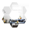 3-D Hexagon Acrylic Mirror Wall Sticker