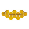 3-D Hexagon Acrylic Mirror Wall Sticker