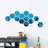 3-D Hexagon Acrylic Mirror Wall Sticker