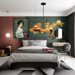 3-D Hexagon Acrylic Mirror Wall Sticker
