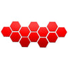 3-D Hexagon Acrylic Mirror Wall Sticker