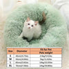 Plush Donut Bed for Cats & Small Dogs