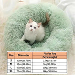 Plush Donut Bed for Cats & Small Dogs