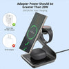 Magnetic 3 in 1 Wireless Charger Station for Samsung Ultra S24/S25/S26 Fast Charging Stand for Galaxy Watch 8/7/6/Earbuds