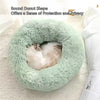 Plush Donut Bed for Cats & Small Dogs