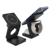 Magnetic 3 in 1 Wireless Charger Station for Apple iPhone Fast Charging Stand for Apple Watch &amp; Airpods