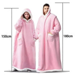 Oversized Fleece Wearable Blanket Hoodie