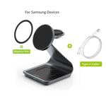 Magnetic 3 in 1 Wireless Charger Station for Samsung Ultra S24/S25/S26 Fast Charging Stand for Galaxy Watch 8/7/6/Earbuds